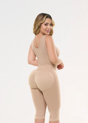 Faja Post-Lipo Salome 523 C: Compresión Media y Brasier Integrado